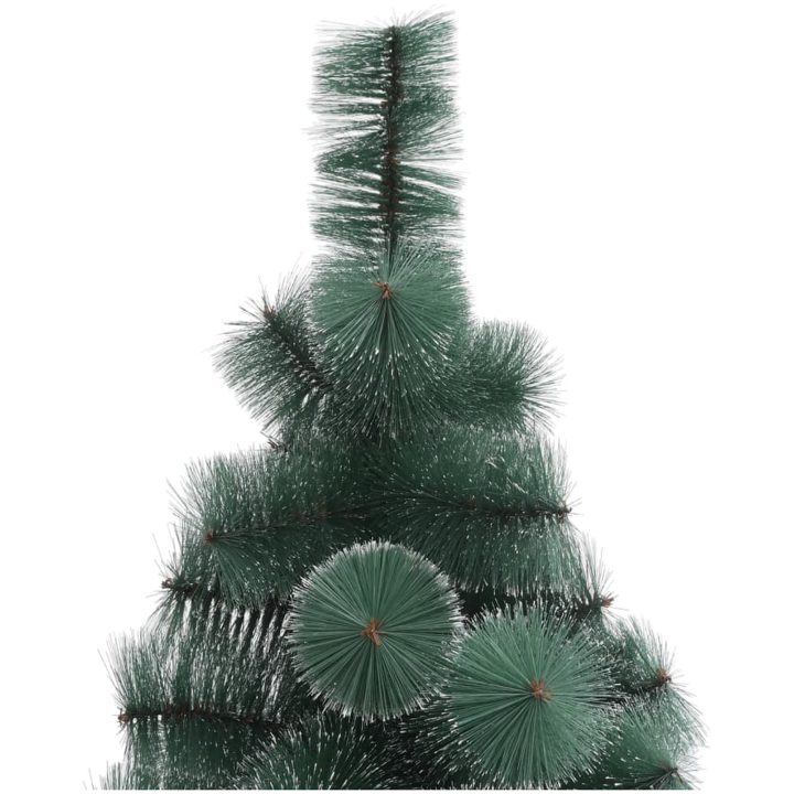 Plastgran med fot grön 210 cm PET vidaXL 210 x 105 cm – bild 3