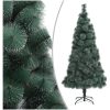 Plastgran med fot grön 210 cm PET vidaXL 210 x 105 cm – miniatyr 1