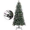 Plastgran med fot grön PVC vidaXL 120 cm – miniatyr 3