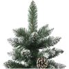 Plastgran med fot grön PVC vidaXL 120 cm – miniatyr 5
