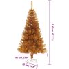 Plastgran med fot guld 120 cm PET vidaXL 120 x 65 cm – miniatyr 6