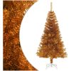 Plastgran med fot guld 120 cm PET vidaXL 120 x 65 cm – miniatyr 1