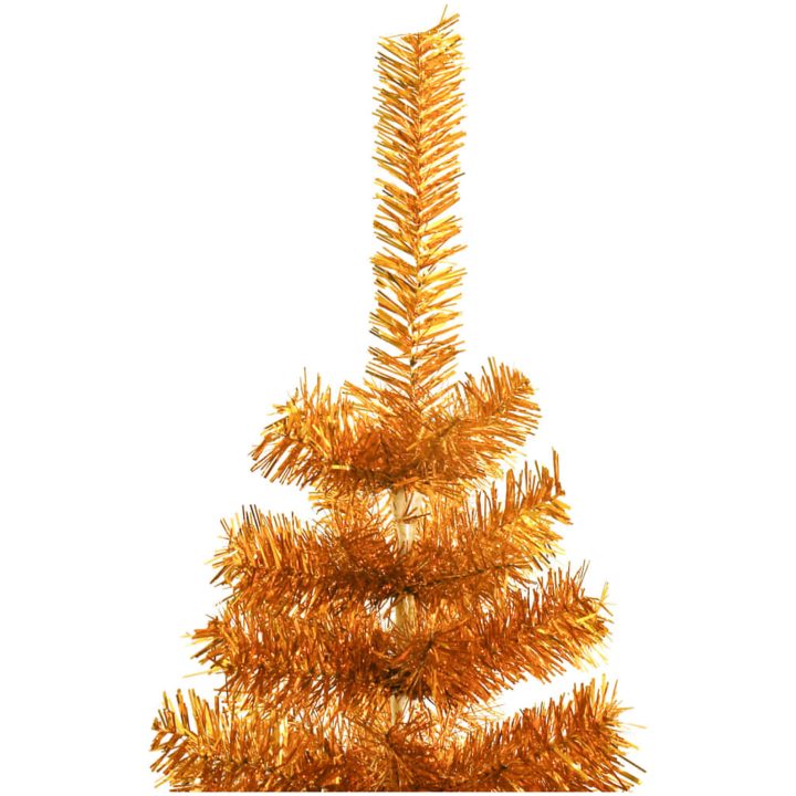 Plastgran med fot guld 150 cm PET vidaXL 150 x 80 cm – bild 3