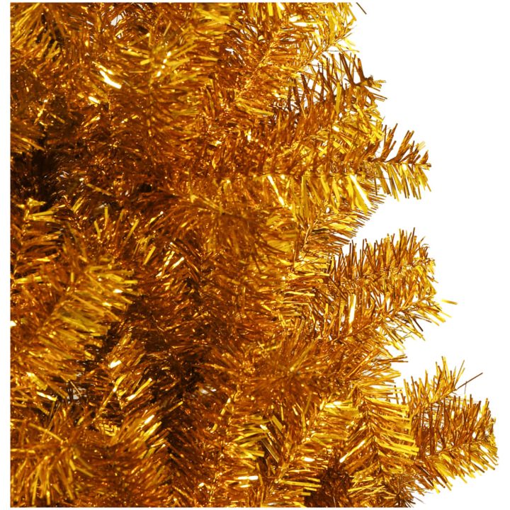 Plastgran med fot guld 180 cm PET vidaXL 180 x 90 cm – bild 4