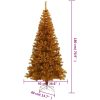 Plastgran med fot guld 180 cm PET vidaXL 180 x 90 cm – miniatyr 6
