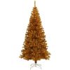 Plastgran med fot guld 210 cm PET vidaXL 210 x 110 cm – miniatyr 2