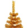 Plastgran med fot guld 210 cm PET vidaXL 210 x 110 cm – miniatyr 3