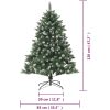Plastgran med fot PVC vidaXL 120 cm – miniatyr 9