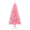 Plastgran med fot rosa 120 cm PVC vidaXL 120 x 65 cm – miniatyr 2