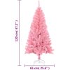 Plastgran med fot rosa 120 cm PVC vidaXL 120 x 65 cm – miniatyr 6