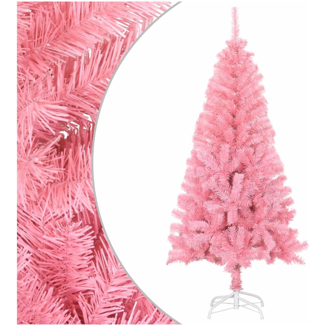 Plastgran med fot rosa 120 cm PVC vidaXL 120 x 65 cm