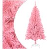 Plastgran med fot rosa 150 cm PVC vidaXL 150 x 80 cm – miniatyr 1