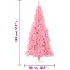 Plastgran med fot rosa 180 cm PVC vidaXL 180 x 90 cm – miniatyr 6