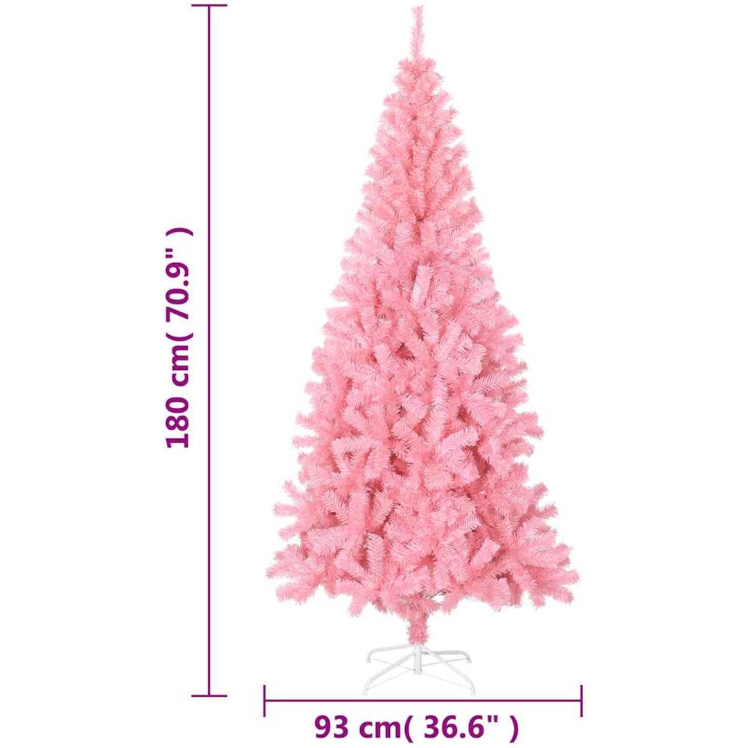 Plastgran med fot rosa 180 cm PVC vidaXL 180 x 90 cm – bild 6