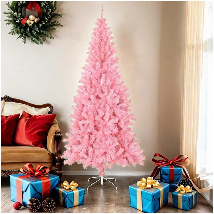 Plastgran med fot rosa 180 cm PVC vidaXL 180 x 90 cm – bild 7