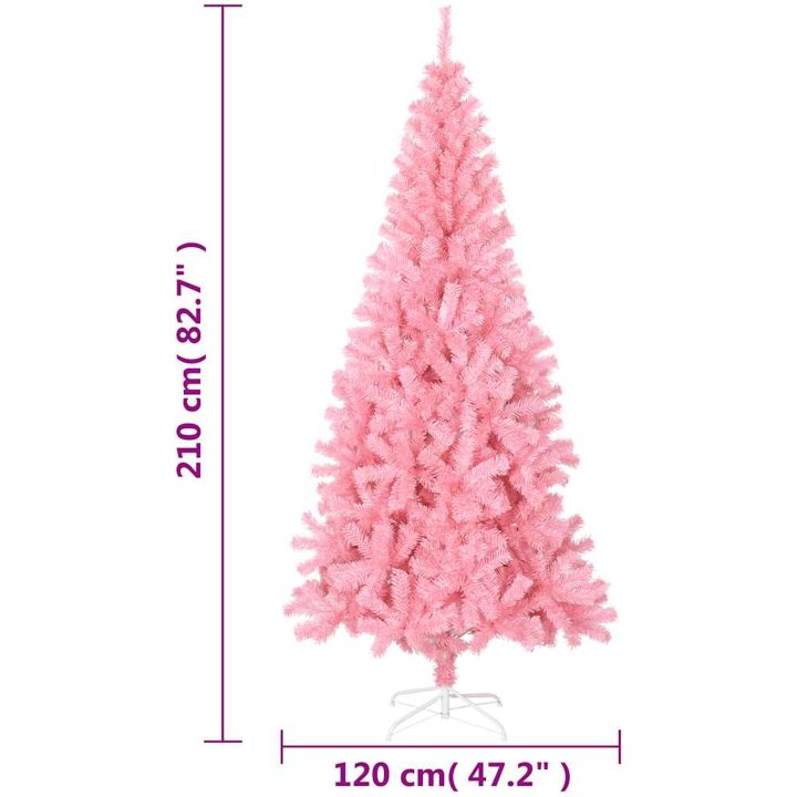Plastgran med fot rosa 210 cm PVC vidaXL 210 x 110 cm – bild 6
