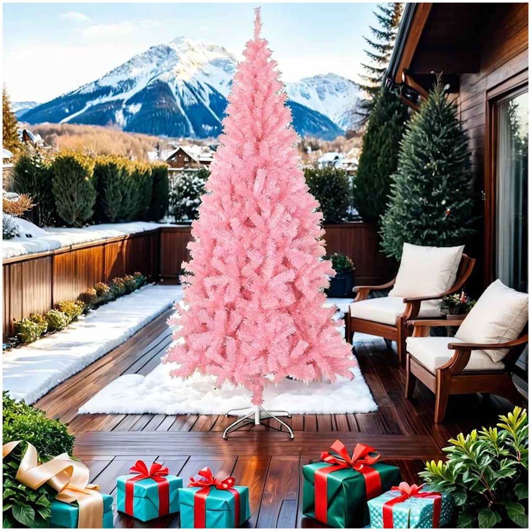 Plastgran med fot rosa 210 cm PVC vidaXL 210 x 110 cm – bild 7