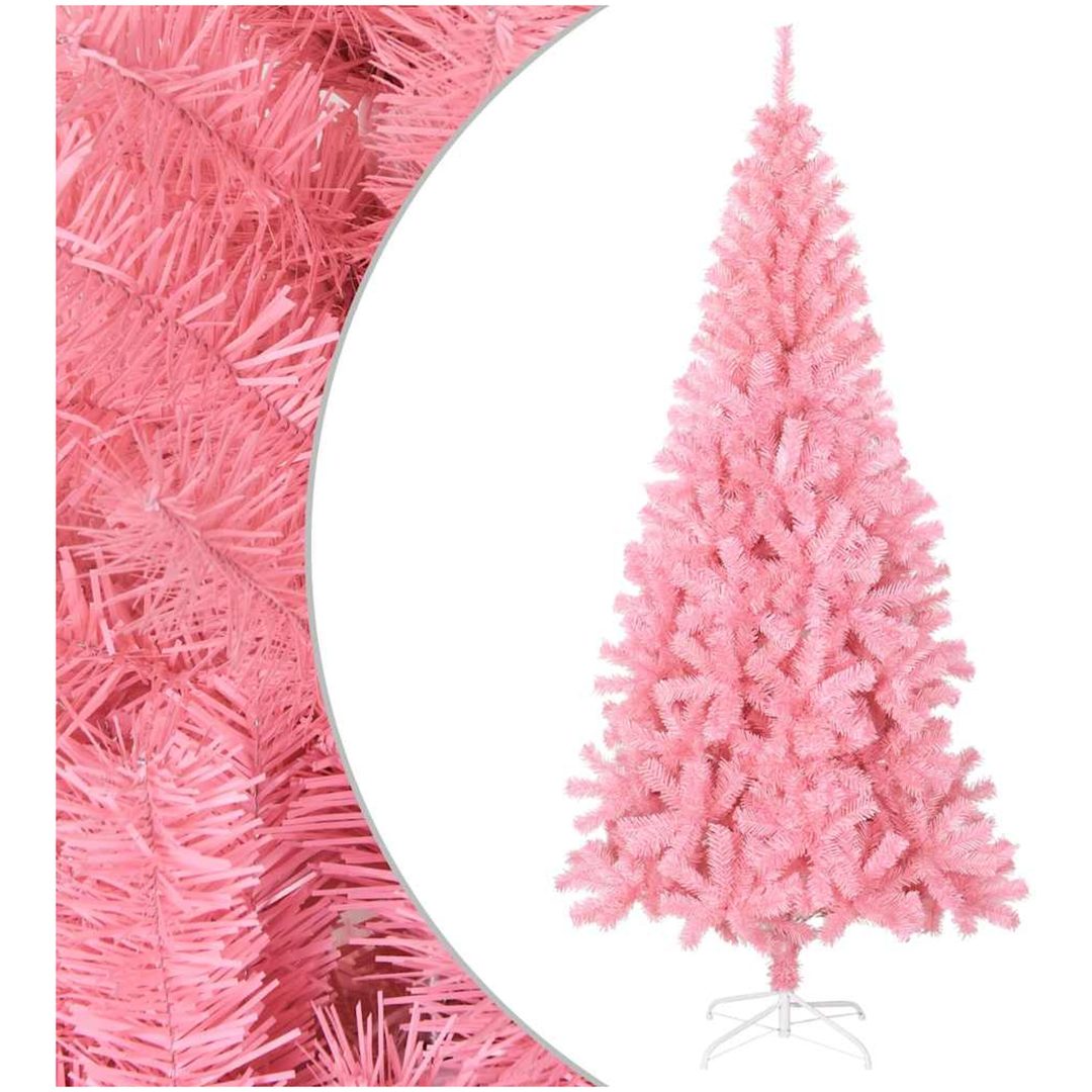 Plastgran med fot rosa 210 cm PVC vidaXL 210 x 110 cm