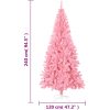Plastgran med fot rosa 240 cm PVC vidaXL 240 x 120 cm – miniatyr 6