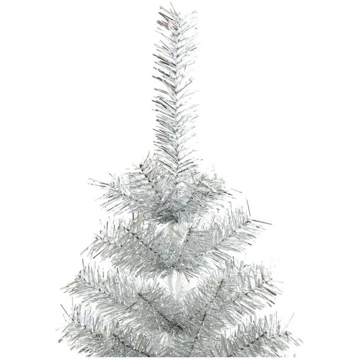 Plastgran med fot silver 180 cm PET vidaXL 180 x 90 cm – bild 3