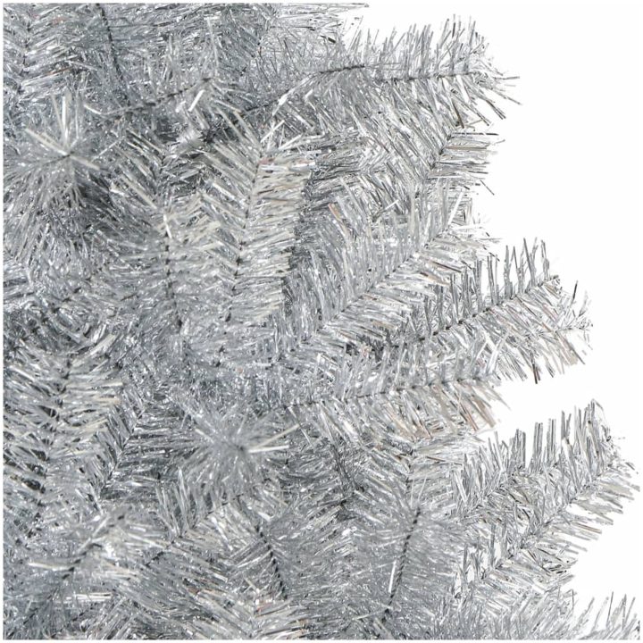 Plastgran med fot silver 180 cm PET vidaXL 180 x 90 cm – bild 4