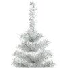 Plastgran med fot silver 210 cm PET vidaXL 210 x 120 cm – miniatyr 3