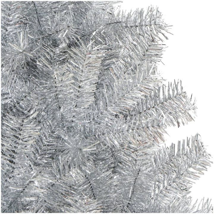 Plastgran med fot silver 210 cm PET vidaXL 210 x 120 cm – bild 4
