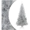 Plastgran med fot silver 210 cm PET vidaXL 210 x 120 cm – miniatyr 1