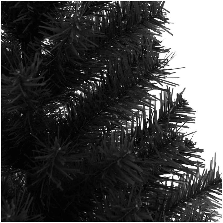 Plastgran med fot svart 120 cm PVC vidaXL 120 x 65 cm – bild 4