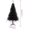 Plastgran med fot svart 120 cm PVC vidaXL 120 x 65 cm – miniatyr 6