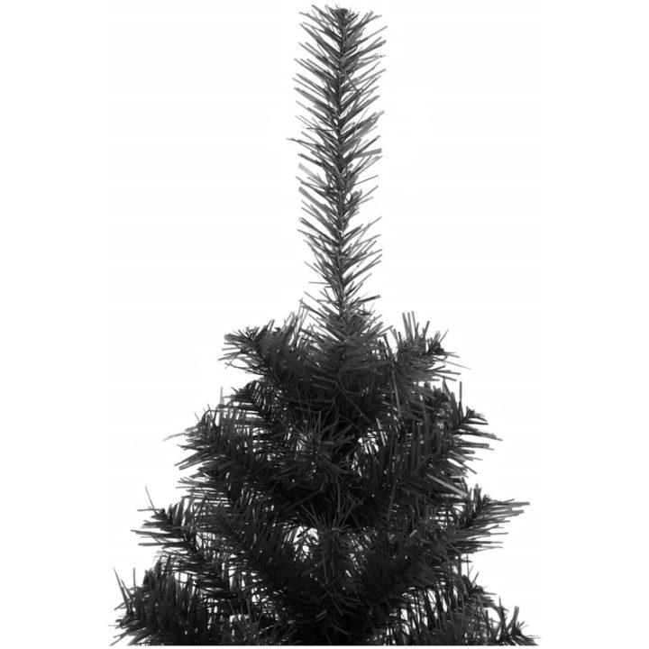 Plastgran med fot svart 150 cm PVC vidaXL 150 x 80 cm – bild 3
