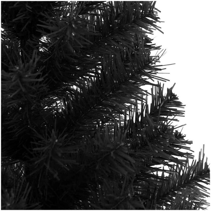 Plastgran med fot svart 150 cm PVC vidaXL 150 x 80 cm – bild 4