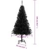 Plastgran med fot svart 150 cm PVC vidaXL 150 x 80 cm – miniatyr 6