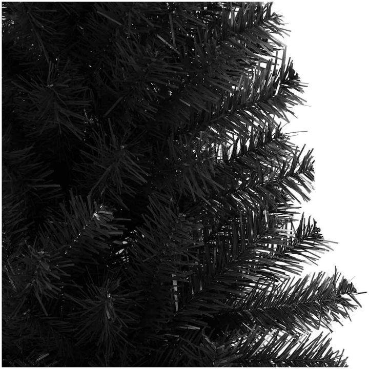 Plastgran med fot svart 180 cm PVC vidaXL 180 x 90 cm – bild 4