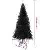 Plastgran med fot svart 180 cm PVC vidaXL 180 x 90 cm – miniatyr 6
