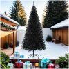 Plastgran med fot svart 210 cm PVC vidaXL 210 x 110 cm – miniatyr 7