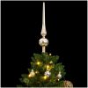 Plastgran med gångjärn 150 LEDs & kulor vidaXL 120 cm – miniatyr 2