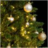 Plastgran med gångjärn 150 LEDs & kulor vidaXL 120 cm – miniatyr 3