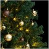 Plastgran med gångjärn 300 LEDs & kulor vidaXL 180 cm – miniatyr 3