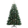 Plastgran med gångjärn 300 LEDs & kulor vidaXL 180 cm – miniatyr 4