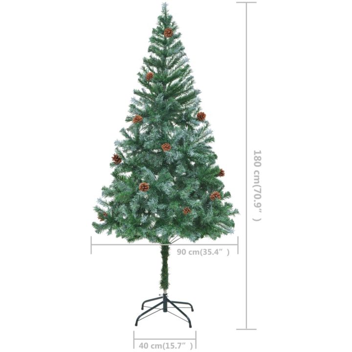 Plastgran med kottar 180 cm vidaXL 180 x 90 cm – bild 7