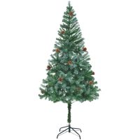 Plastgran med kottar 180 cm vidaXL