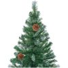 Plastgran med kottar 210 cm vidaXL 210 x 105 cm – miniatyr 3
