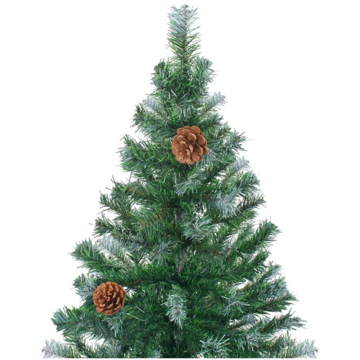 Plastgran med kottar 210 cm vidaXL 210 x 105 cm – bild 3