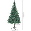 Plastgran med kottar 210 cm vidaXL 210 x 105 cm – miniatyr 7
