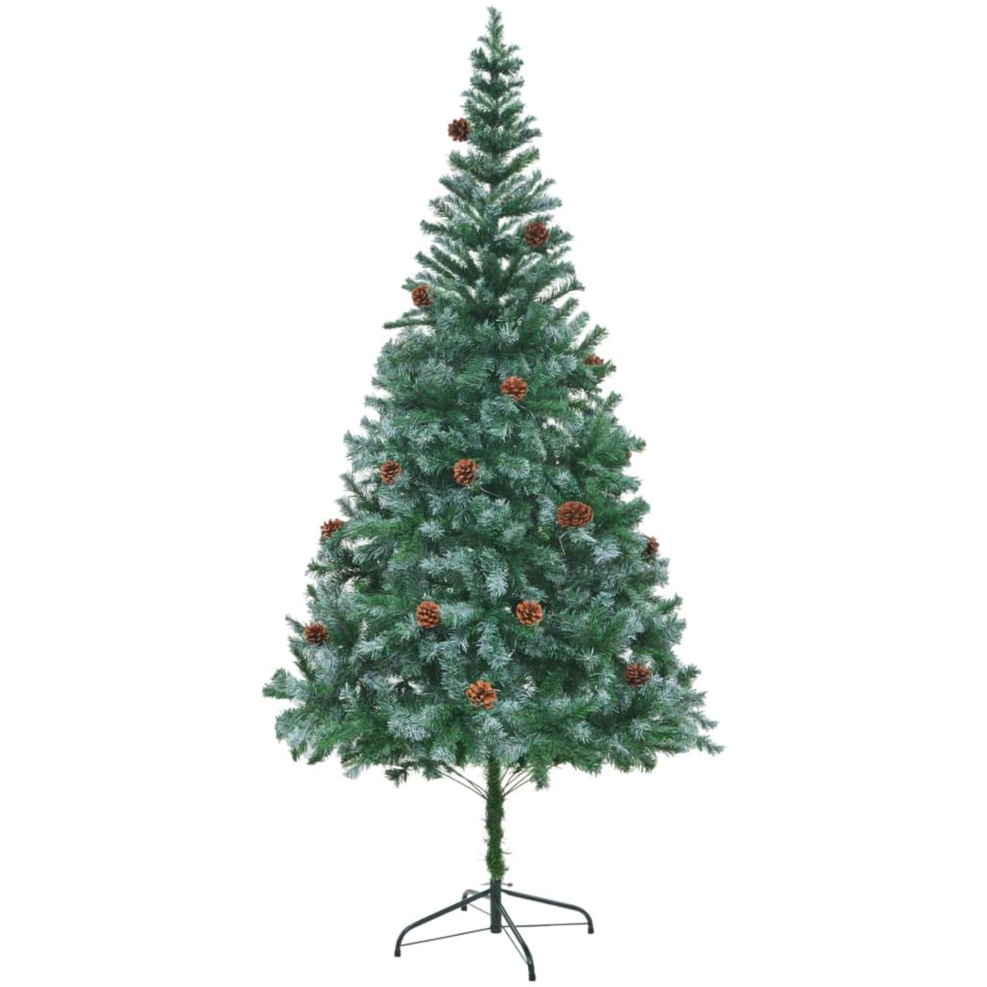 Plastgran med kottar 210 cm vidaXL 210 x 105 cm