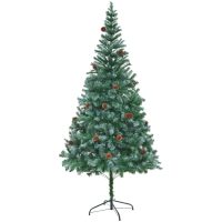 Plastgran med kottar 210 cm vidaXL