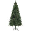 Plastgran med kottar grön 180 cm vidaXL 180 x 104 cm – miniatyr 2