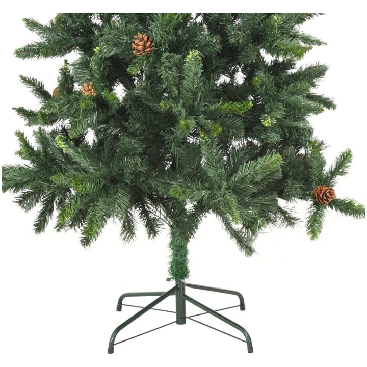Plastgran med kottar grön 180 cm vidaXL 180 x 104 cm – bild 7