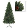 Plastgran med kottar grön 180 cm vidaXL 180 x 104 cm – miniatyr 1